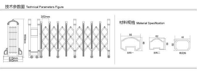 電動(dòng)不銹鋼伸縮門